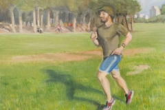 Morning run -  Oil on canvas
